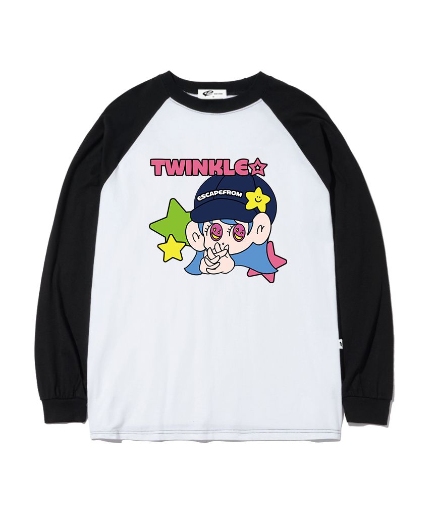 ☆韓国☆［ESCAPEFROM］Twinkle Star Print Long Sleeve 2C M,L MUSINSA | ESCAPEFROM Twinkle Star Print Long Sleeve Black