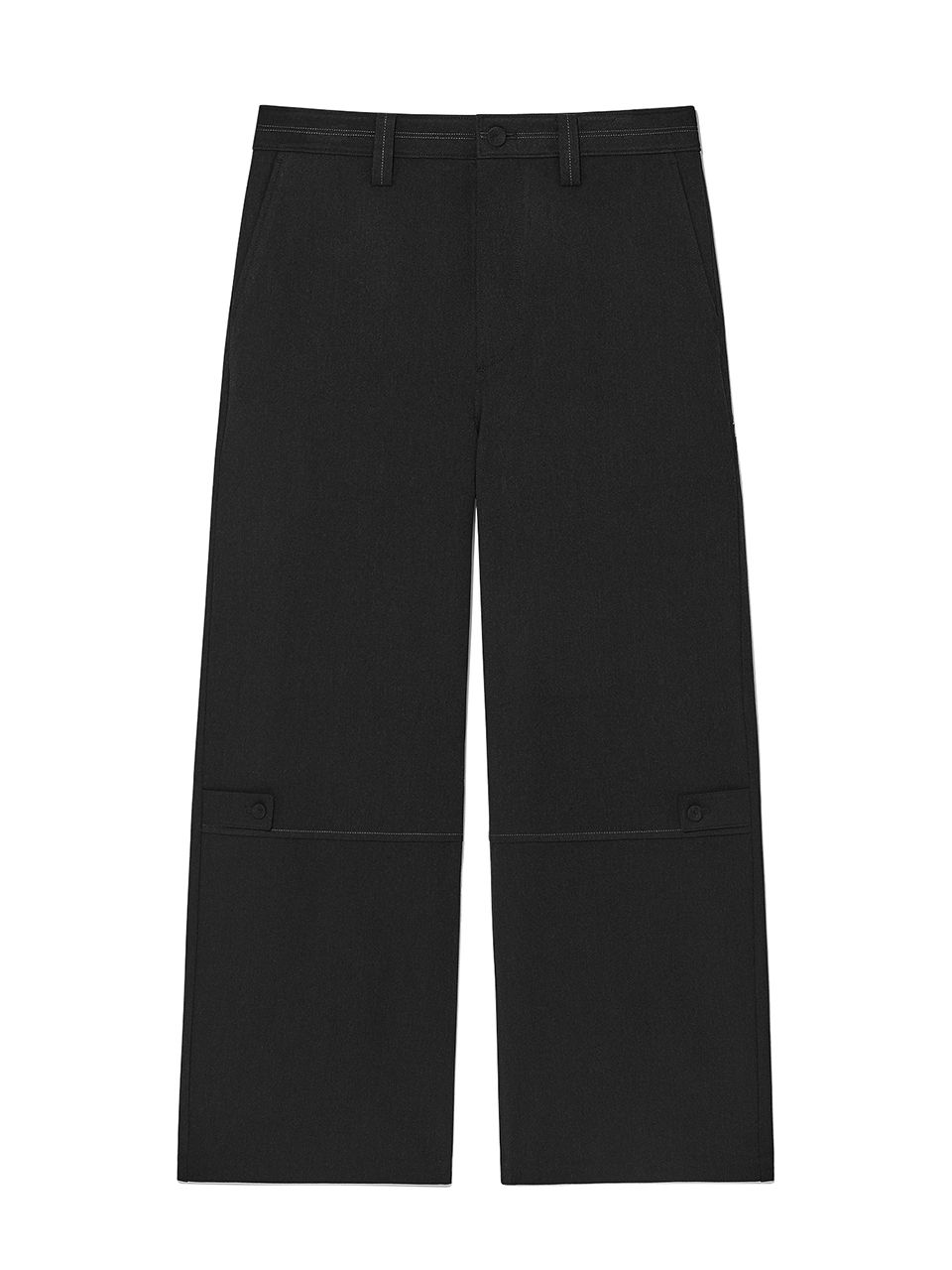 スラックス [MATINKIM]stitch point button trusser for men in charcoal MUSINSA | MATIN KIM STITCH POINT BUTTON TROUSER FOR MEN IN