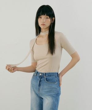 U-neck Muffler Sleeve (beige)