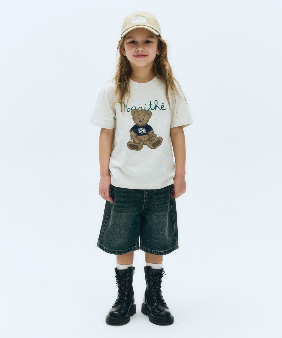 마리떼 키즈(MARITHÉ KIDS) KIDS BERMUDA DENIM PANTS dark blue