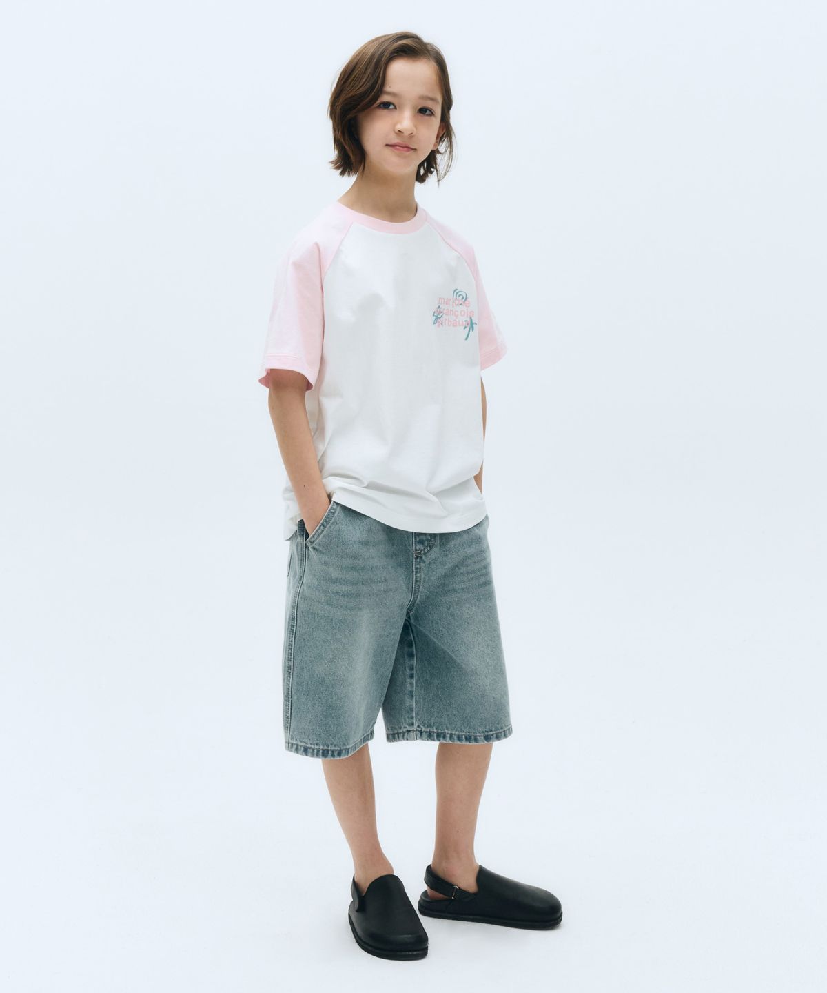 마리떼 키즈(MARITHÉ KIDS) KIDS BERMUDA DENIM PANTS light blue
