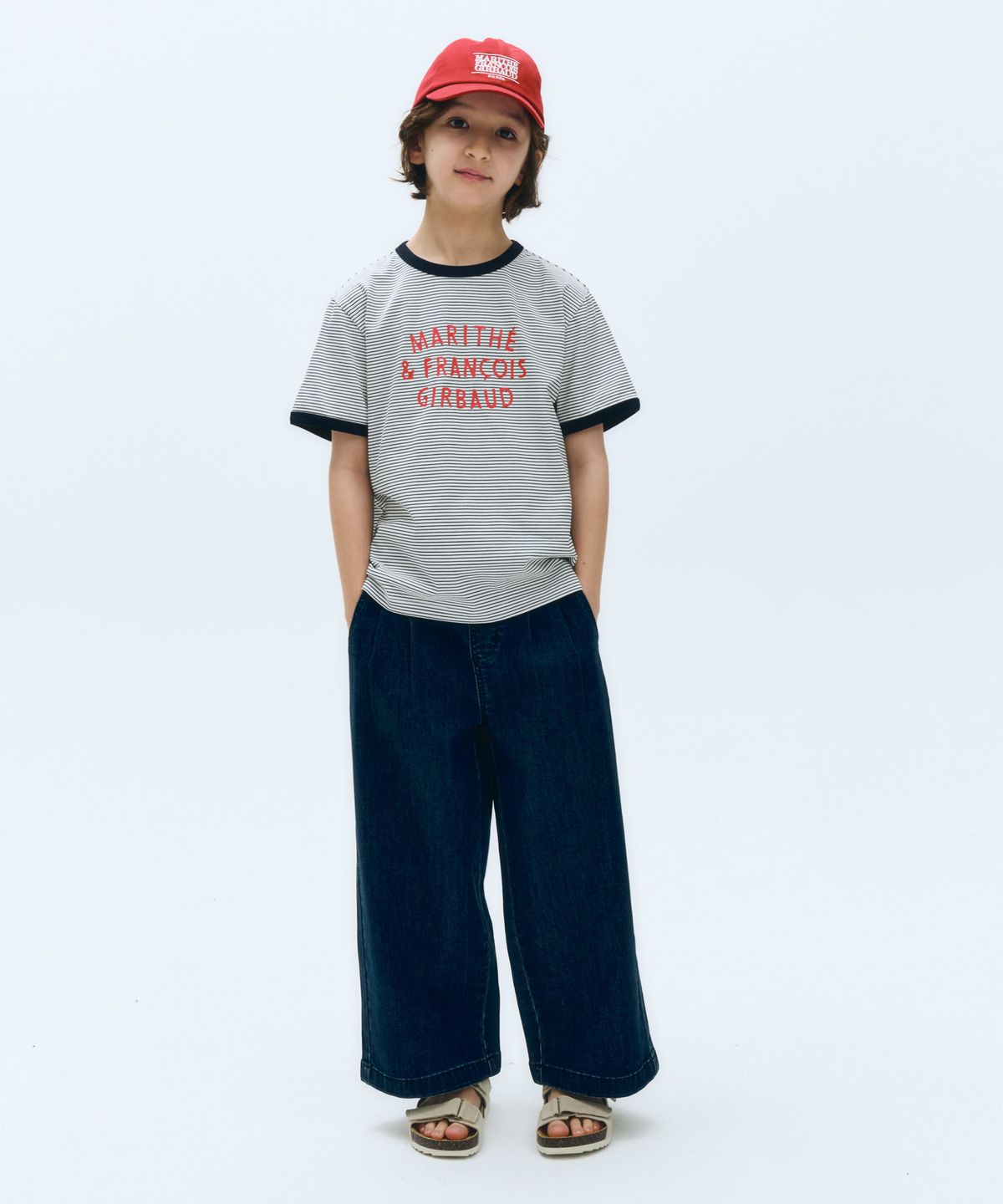 마리떼 키즈(MARITHÉ KIDS) KIDS CULOTTE DENIM PANTS dark blue
