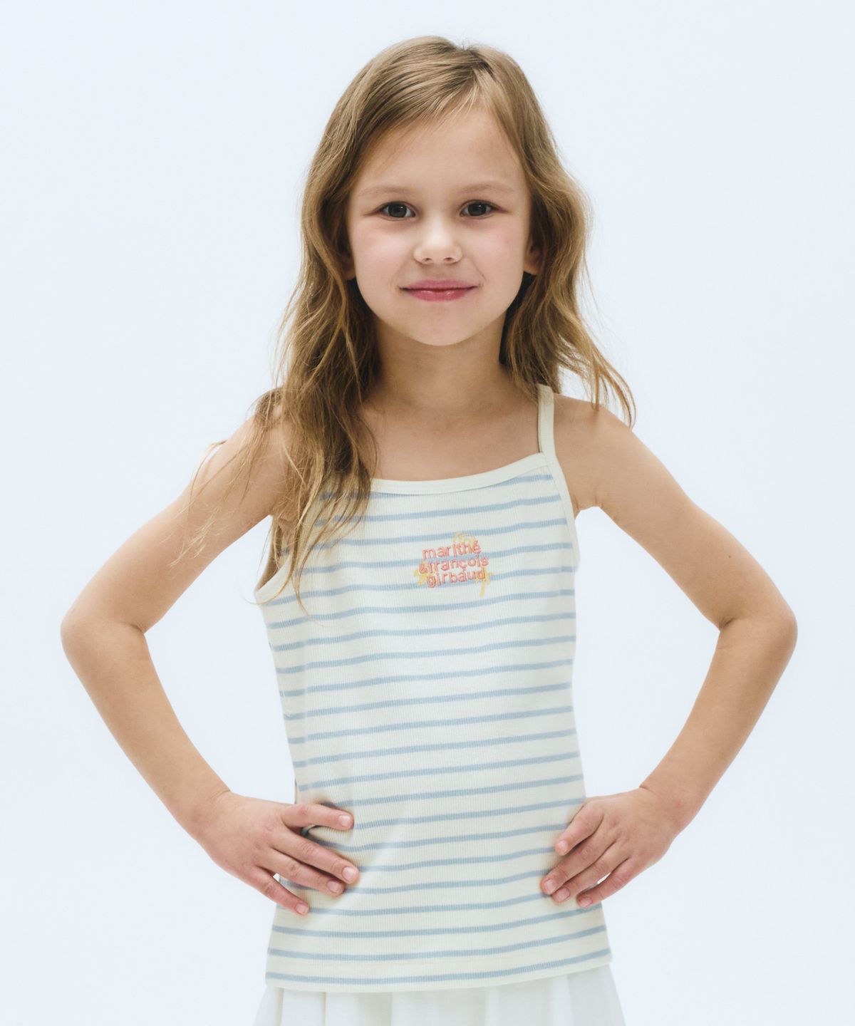 마리떼 키즈(MARITHÉ KIDS) KIDS W STRIPE SLEEVELESS light blue