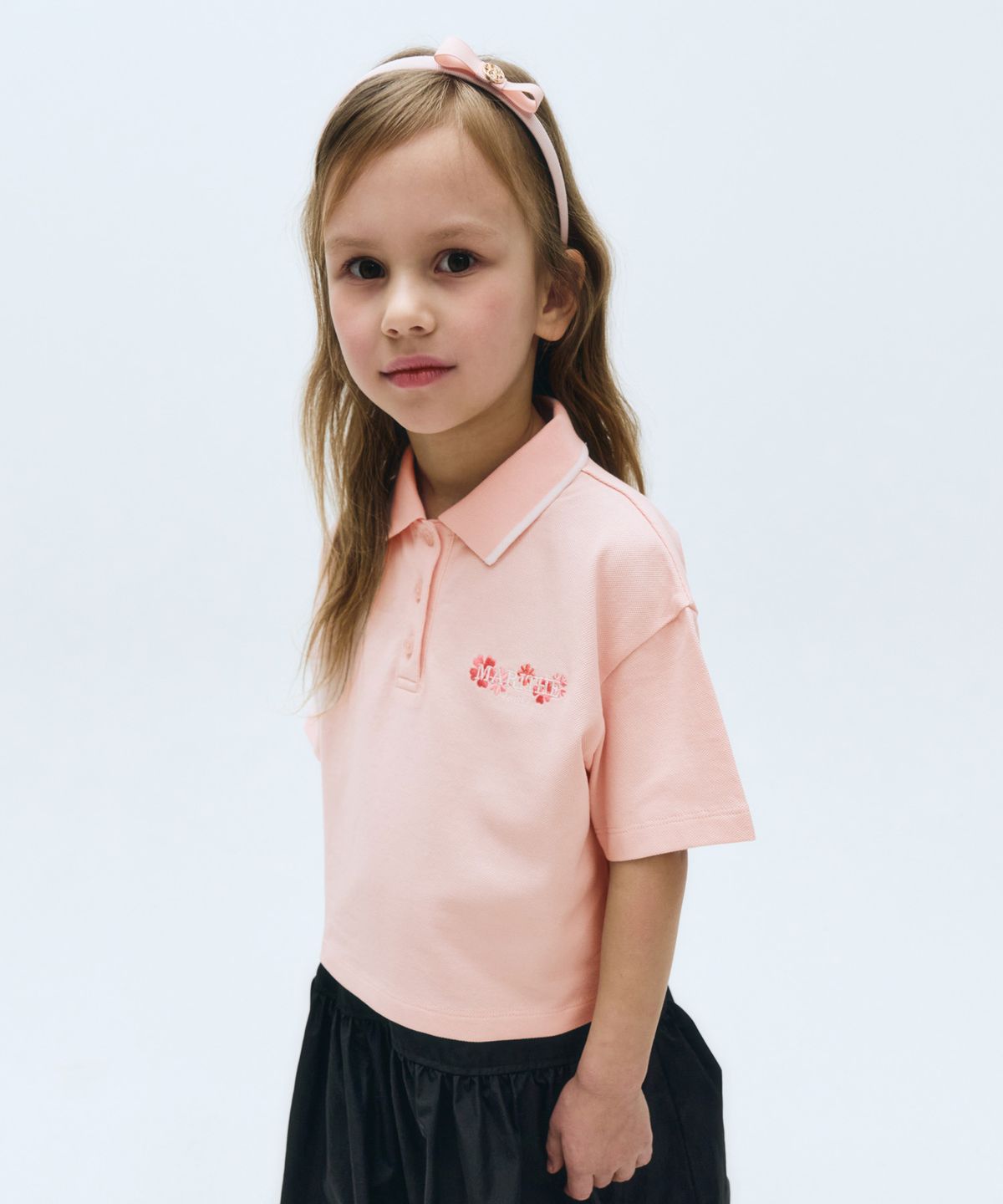 마리떼 키즈(MARITHÉ KIDS) KIDS W SEMI CROP PK TEE light pink