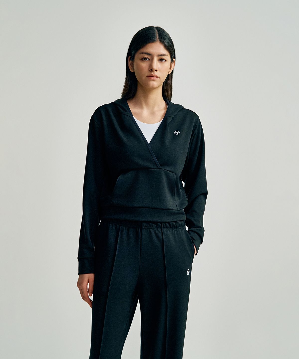 세르지오 타키니(SERGIO TACCHINI) W 모달라이크 후디 (Black)
