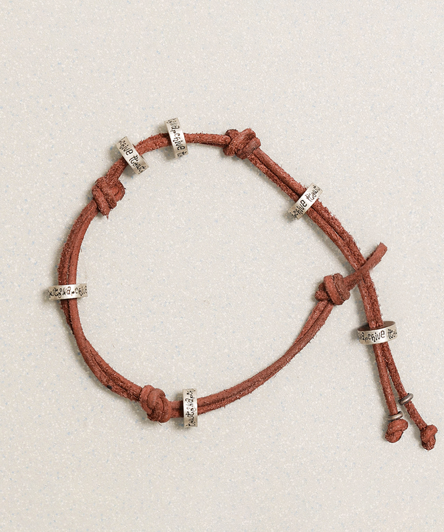 ●tow tow archive● Monda Leather Bracelet Grey TBH52ABAN001 MUSINSA | TOWTOW ARCHIVE Monda Leather Bracelet Grey