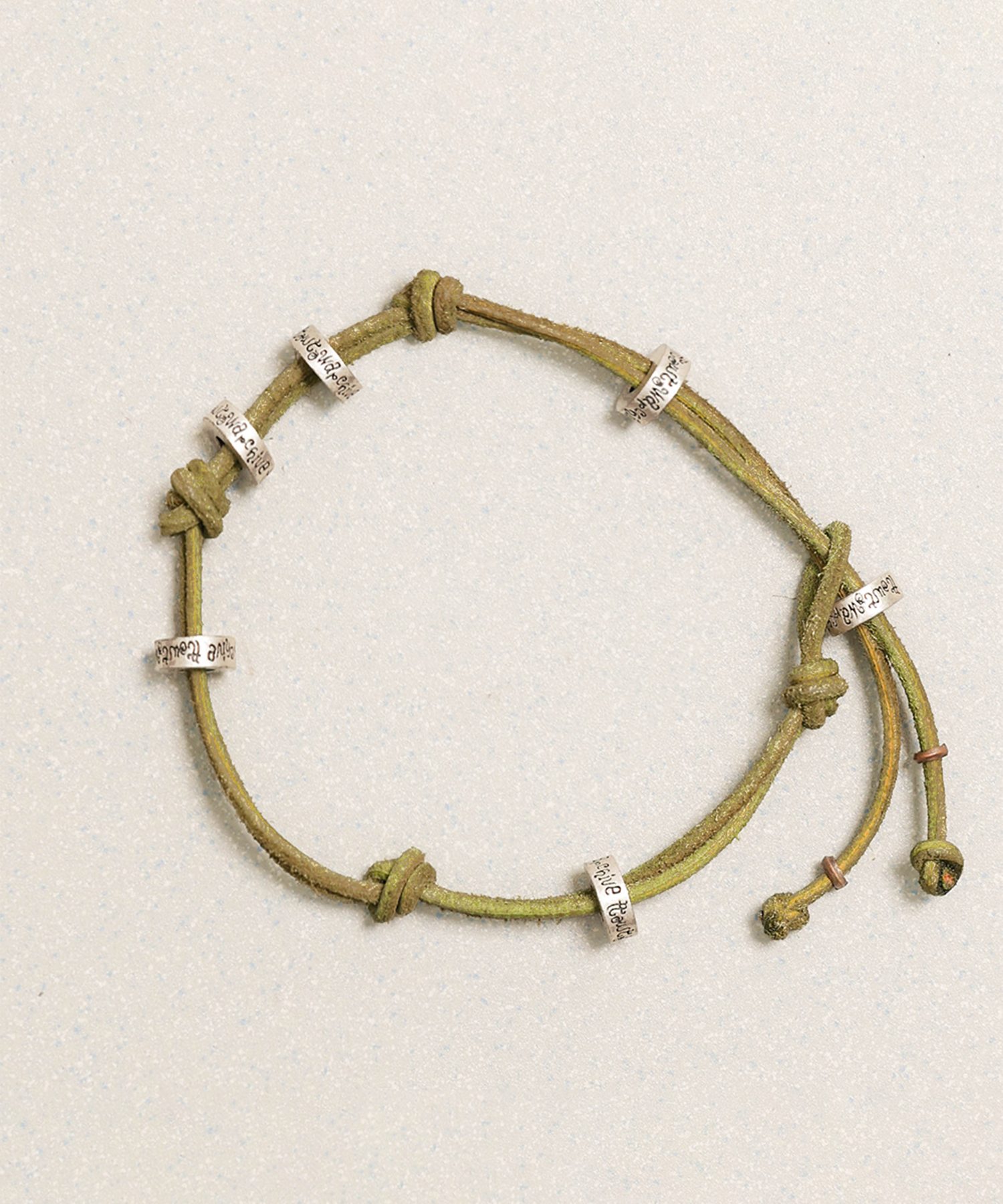●tow tow archive● Monda Leather Bracelet Olive TBH52ABAN00 MUSINSA | TOWTOW ARCHIVE Monda Leather Bracelet Olive