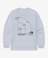 NT7TR03L 화이트라벨 돔 로고 긴팔 라운드티_LIGHT BLUE