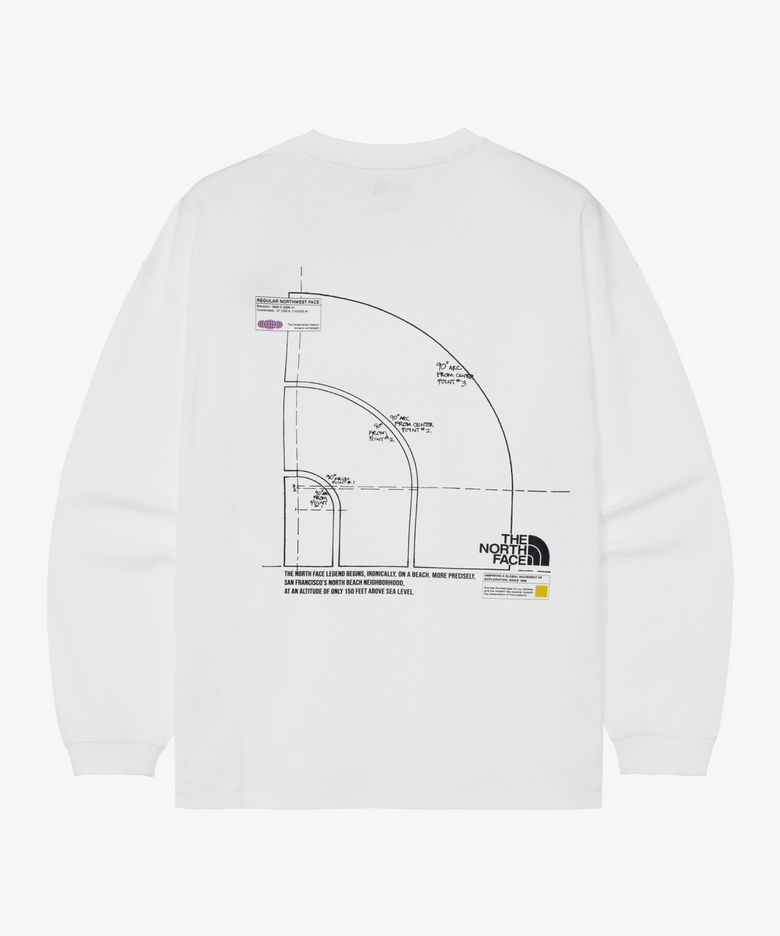 NT7TR03K 돔 로고 긴팔 라운드티 OFF_WHITE