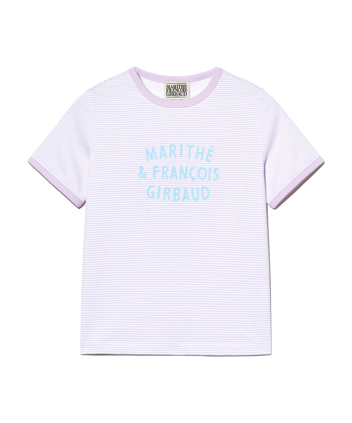마리떼 키즈(MARITHÉ KIDS) KIDS BASIC FIT STRIPE RINGER TEE lavender