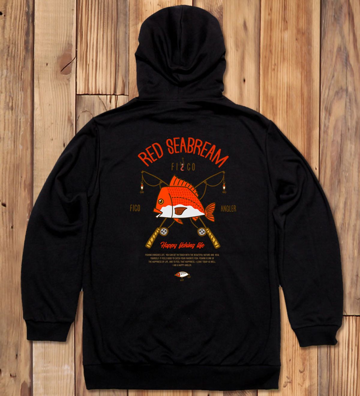 돌돌(DOLDOL) FICO-HOODY-228 익스트림 낚시 브랜드 피코앵글러 참돔 타이라바 후드티