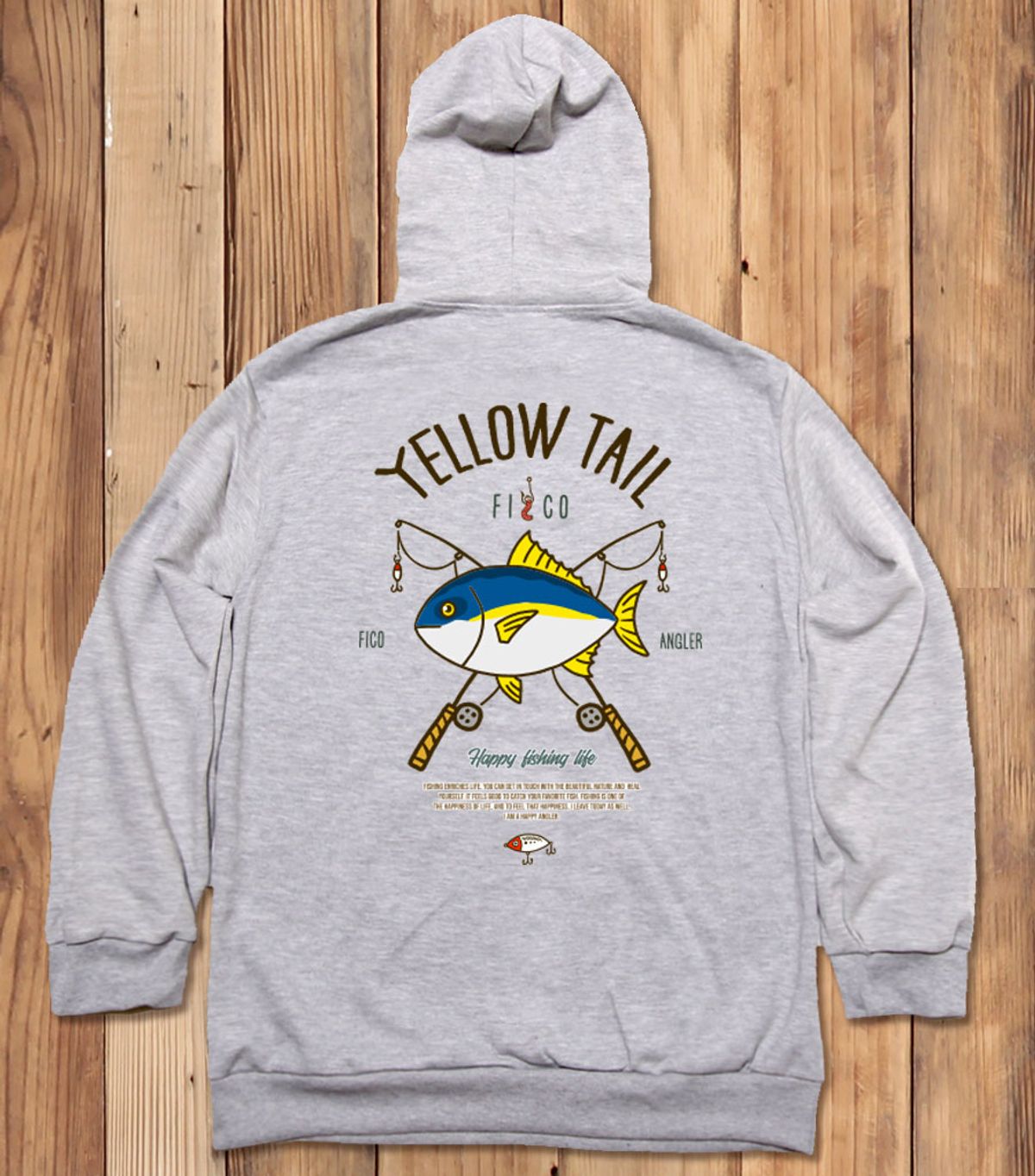 돌돌(DOLDOL) FICO-HOODY-229 익스트림 낚시 브랜드 피코앵글러 방어 부시리 후드티
