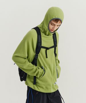 퍼니 와플 후디 그린