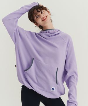 퍼니 와플 후디 퍼플