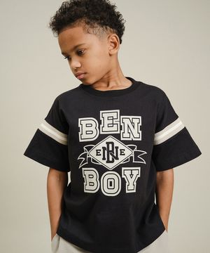 벤 보이 라이닝 티셔츠_블랙