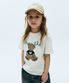 KIDS DOODLE BEAR TEE oatmeal