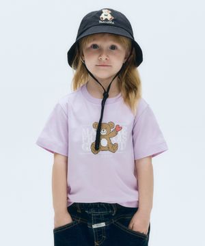 KIDS BEAR CLASSIC LOGO TEE lavender