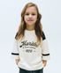 KIDS OVER FIT FOOTBALL TEE ivory
