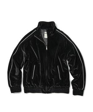 VELVET TRACK JACKET (BLACK)