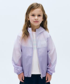 KIDS COLORBLOCK HOODIE WINDBREAKER light purple
