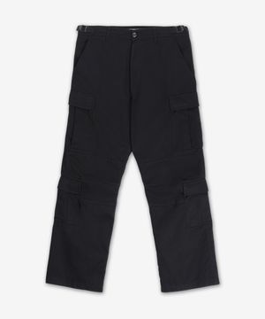 레귤러 카고 데님 팬츠 - 블랙 / 814567TRP091000