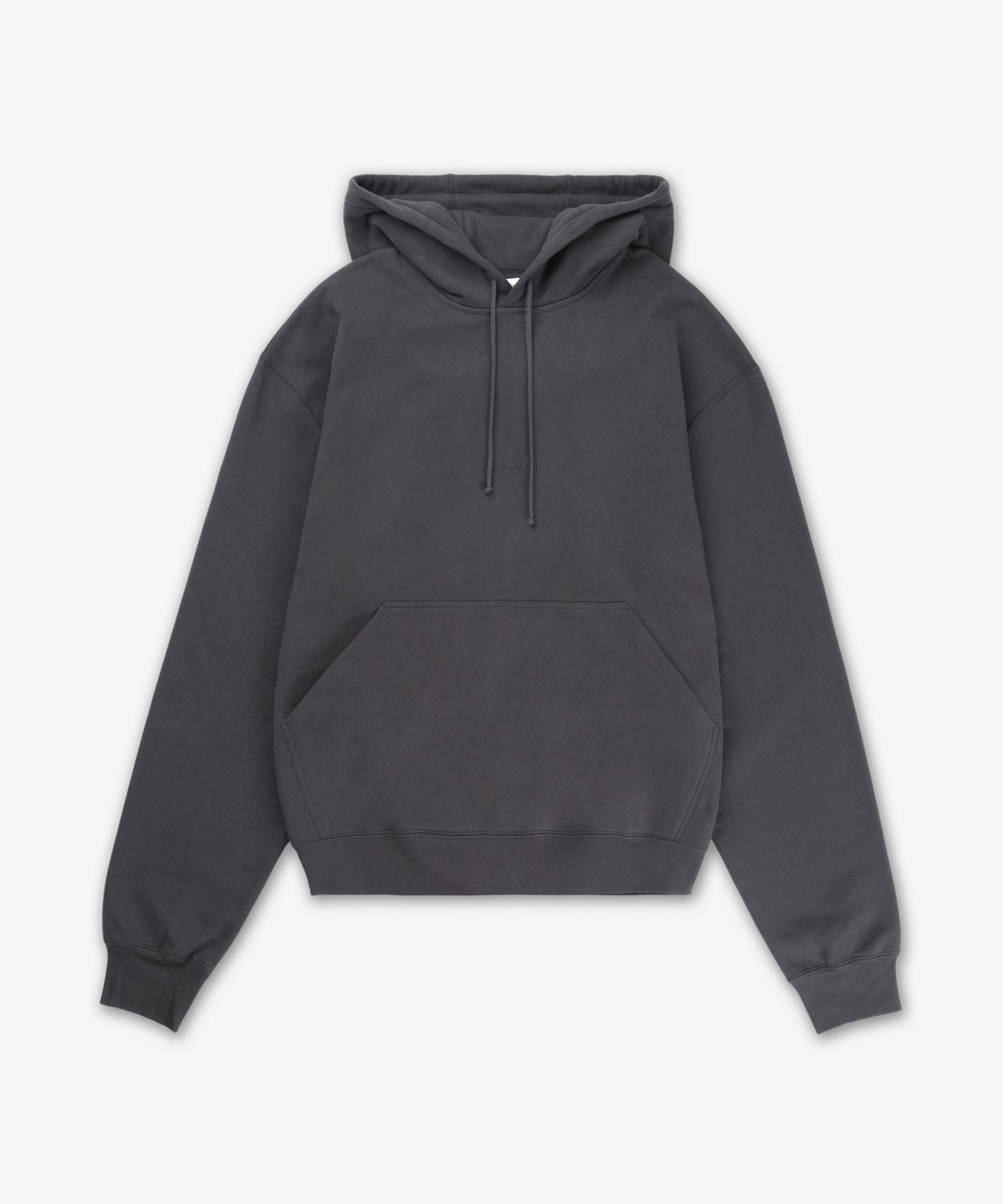 생로랑(SAINT LAURENT) 클래식 스몰 로고 후드 - 차콜 / 818538Y36SW1467
