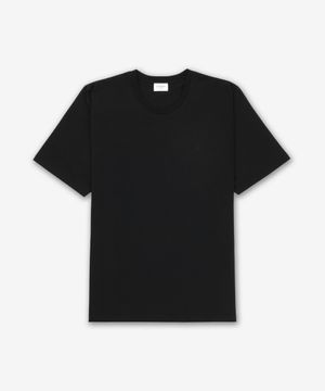 카상드르 자수 로고 반소매 티셔츠 - 블랙 / 819395Y2ZJ21000