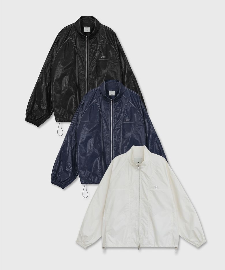 메탈 엠블럼 유광 코팅 바람막이 (3color)