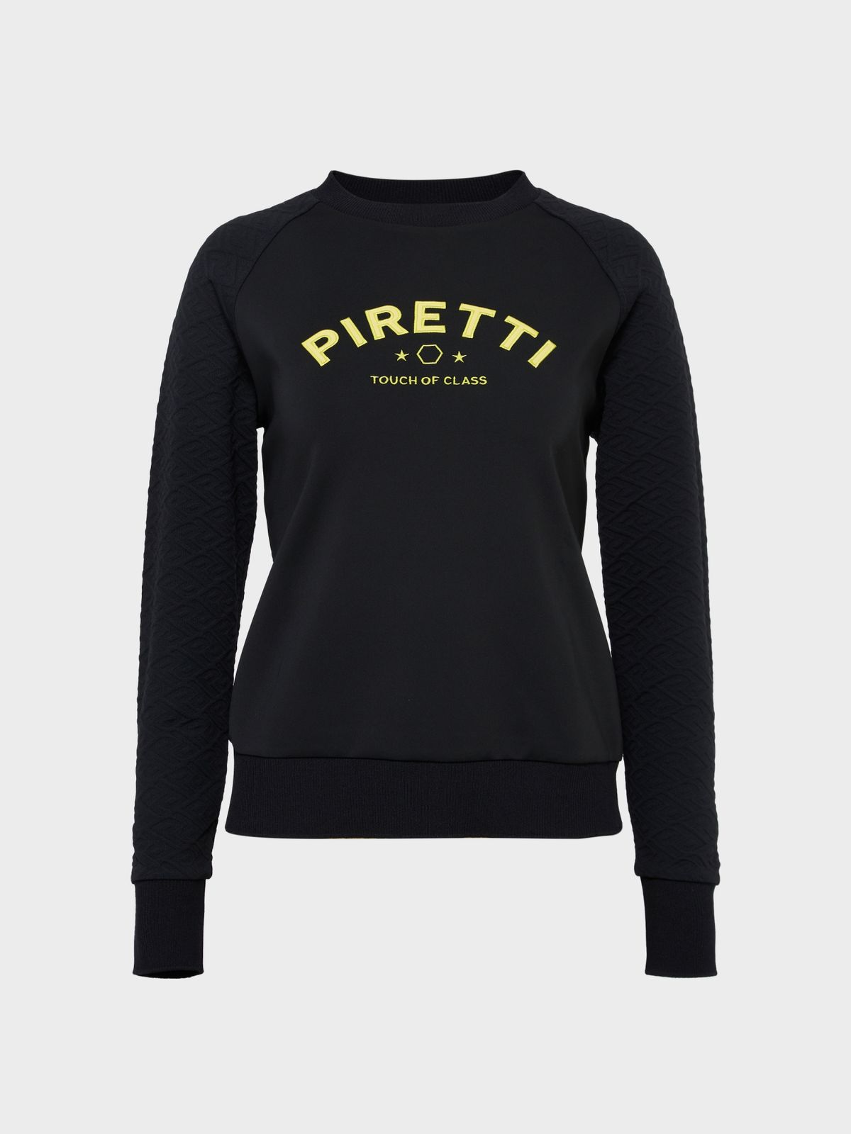 피레티(PIRETTI) 마테라 자카드 풀오버 W_Black