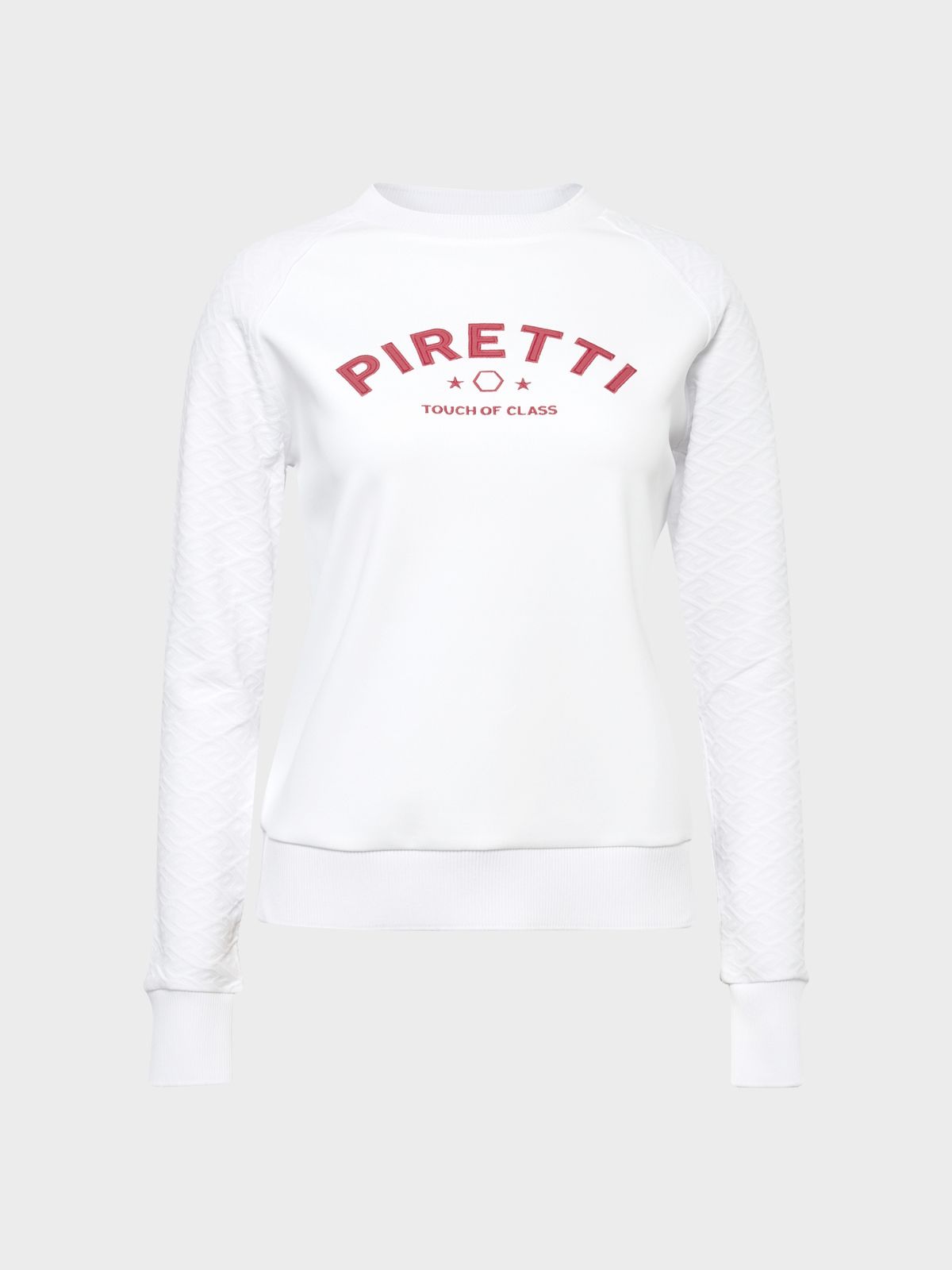 피레티(PIRETTI) 마테라 자카드 풀오버 W_White