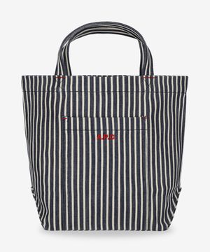 미니 타이스 토트백 - 다크블루:화이트 / COHHGM61831IMA