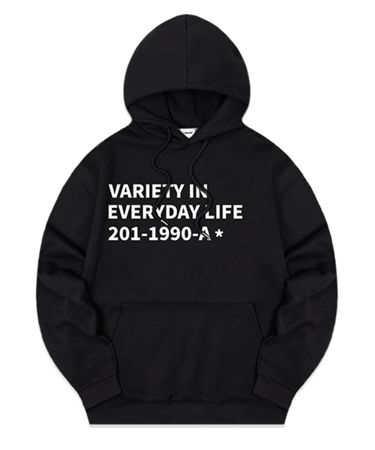 랜덤오프(RANDOMOFF) [NAPPING SELECTION] 1990 LETTERING HOODIE [BLACK]