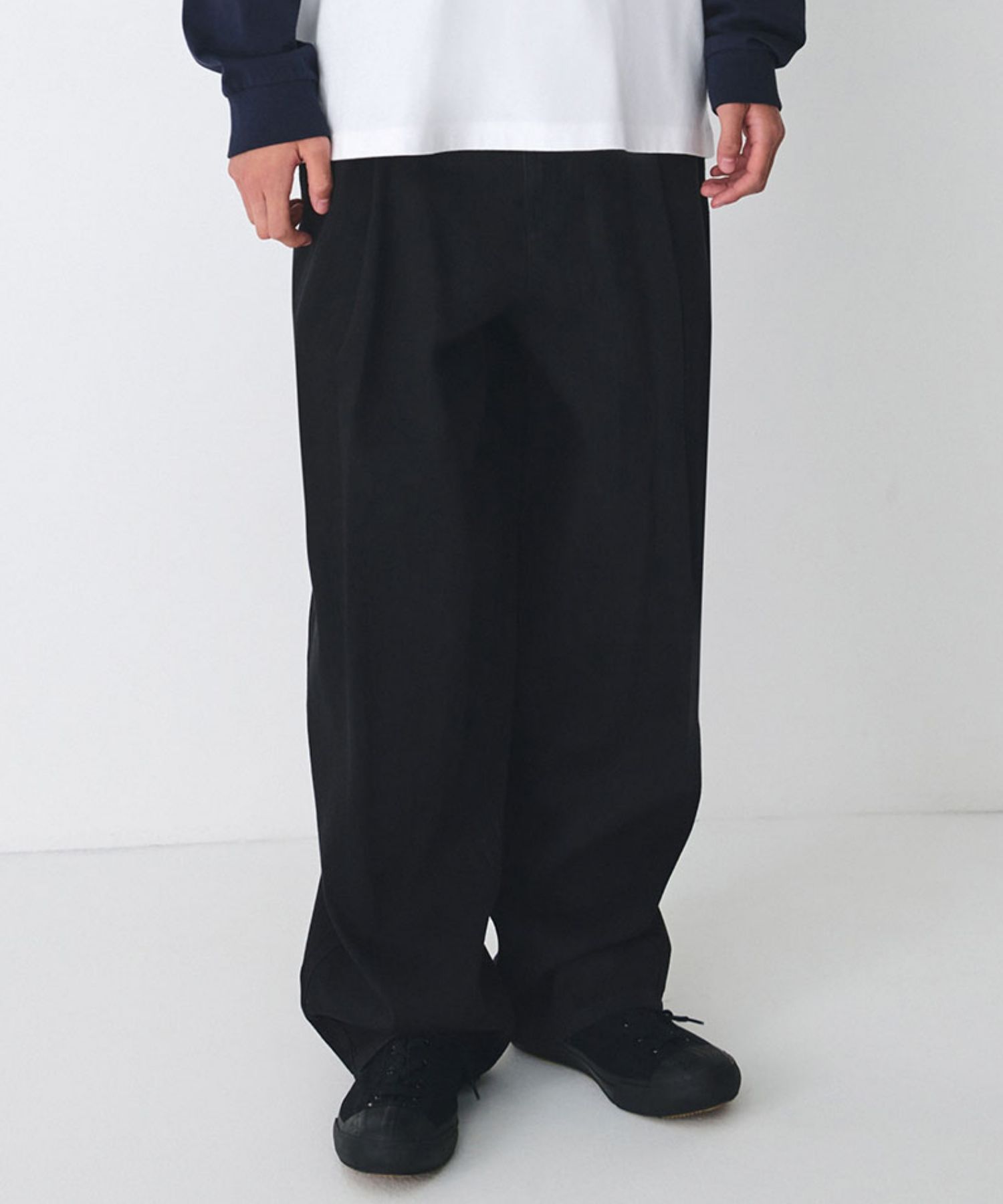 ★MUSINSA STANDARD★ Belted Semi Balloon Denim Pants Low Bla MUSINSA | MUSINSA STANDARD Twisted Semi Balloon Denim Pants