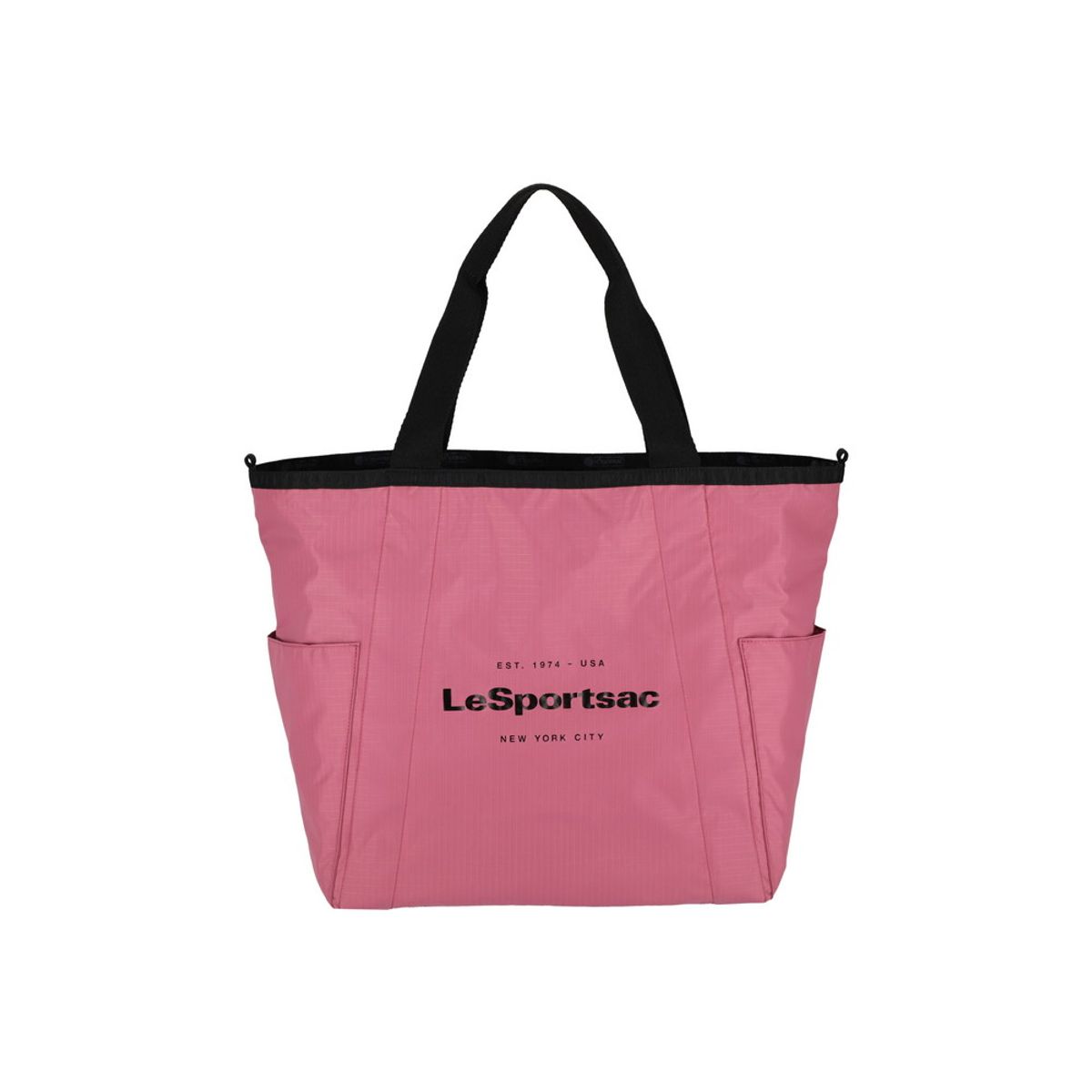 레스포색(LESPORTSAC) 투웨이 블랙/모브 라지 리버시블 포켓 토트백 [1042.LB47]