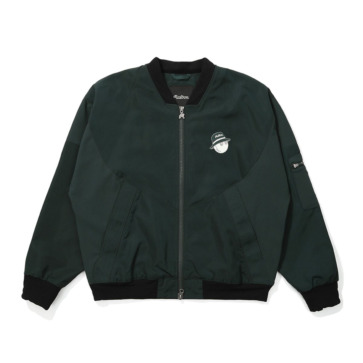 말본 골프(MALBON GOLF) 메쉬믹스 봄버형 자켓 DARK GREEN (WOMAN)