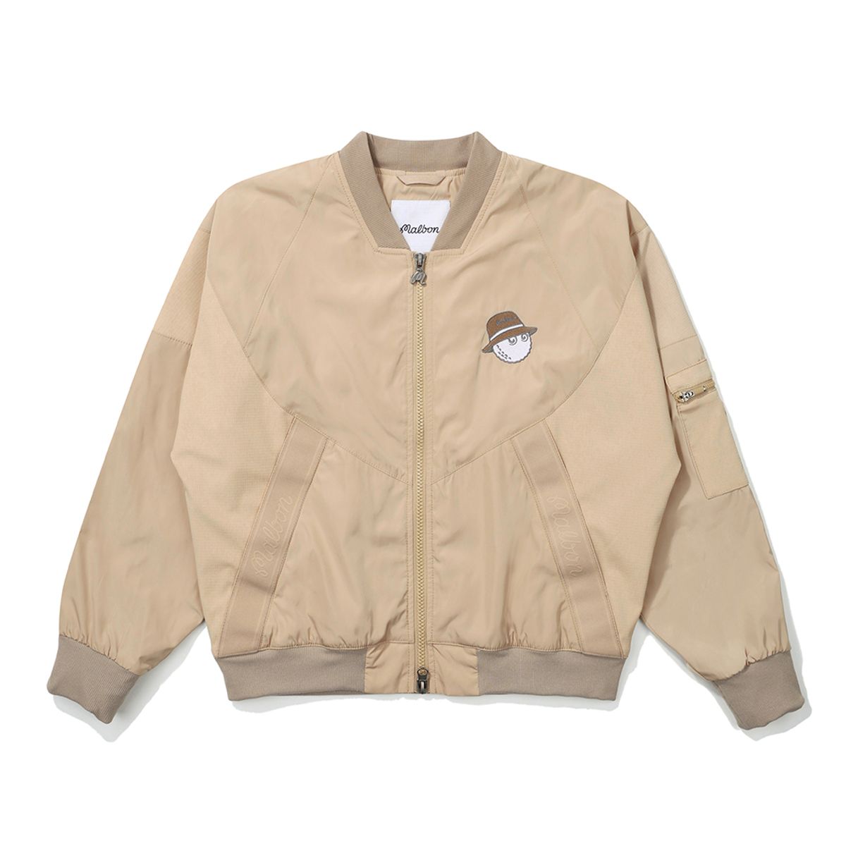 말본 골프(MALBON GOLF) 메쉬믹스 봄버형 자켓 BEIGE (WOMAN)