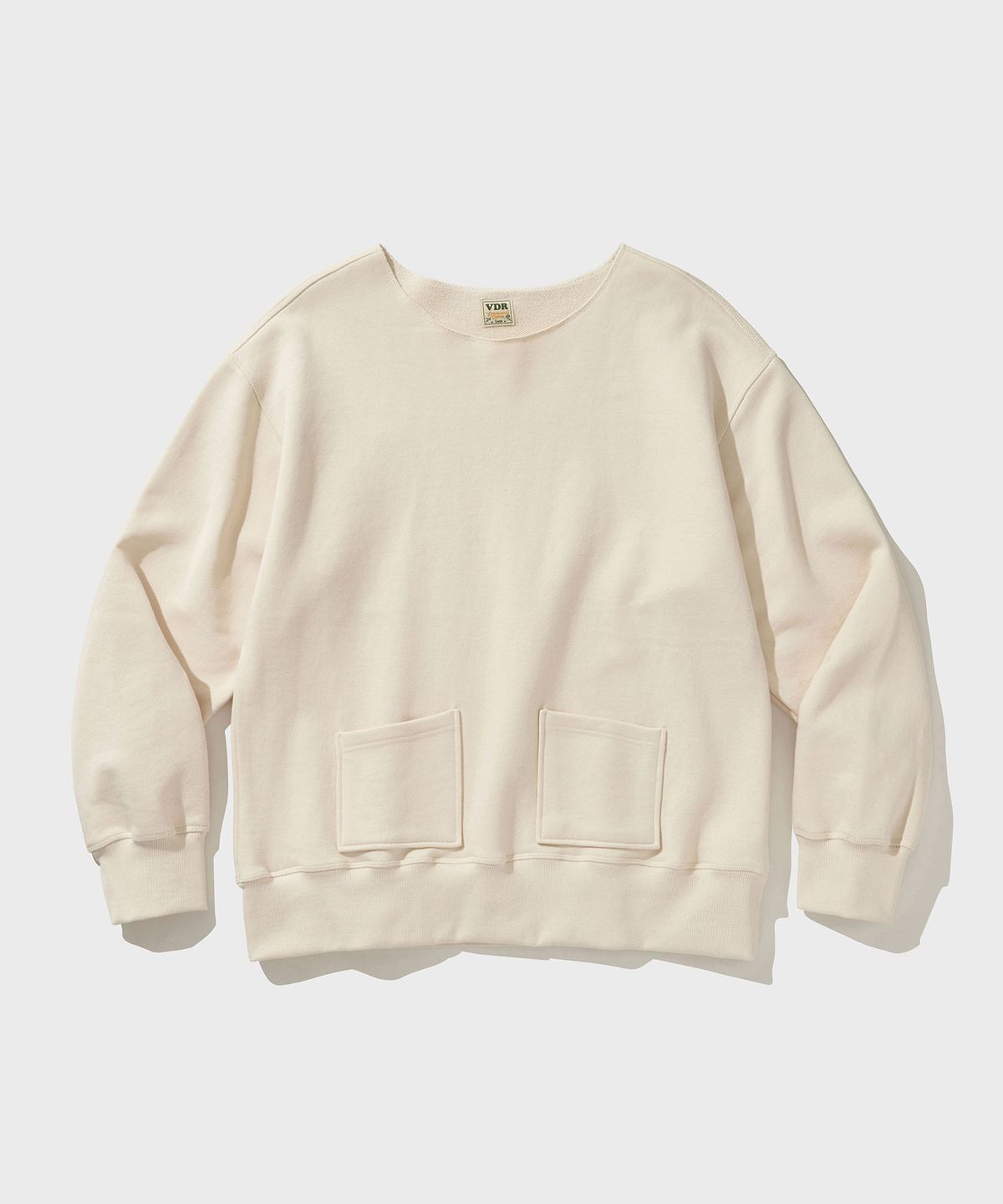 비디알(VDR) 2POCKET DAMAGED SWEAT PARKA [Natural]
