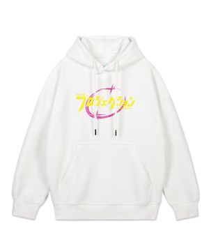 사이버 오버핏 와이드 숄더 후디_화이트