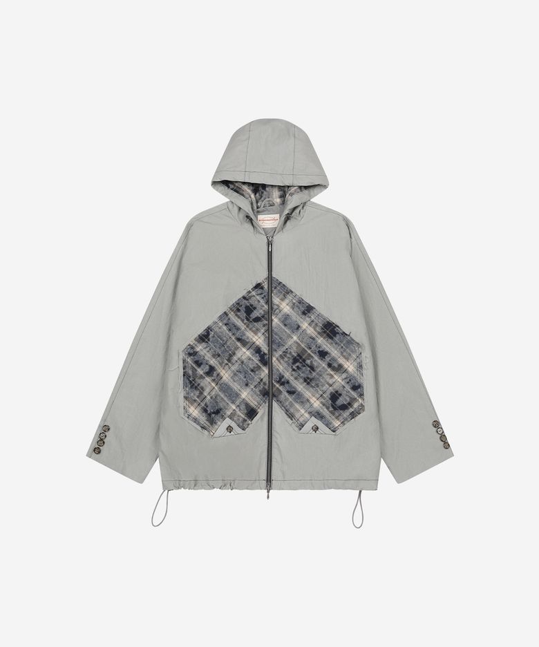 Faded Love Hoodie Zip-Up Gray