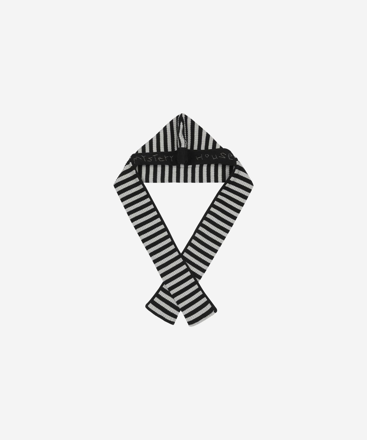 프라블럼올웨이즈(PROBLEMALLWAYS) Hand-Stitched Stripe Hood Scarf