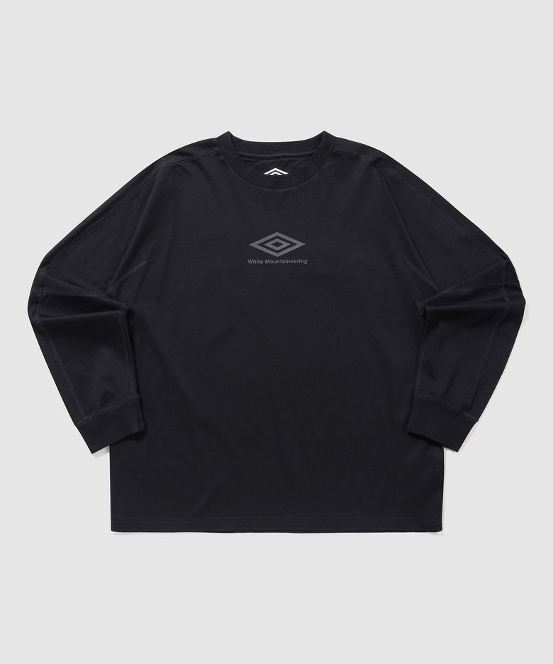 [UMB X White Mountaineering] 롱슬리브 티셔츠 블랙(UQ111CRL29)
