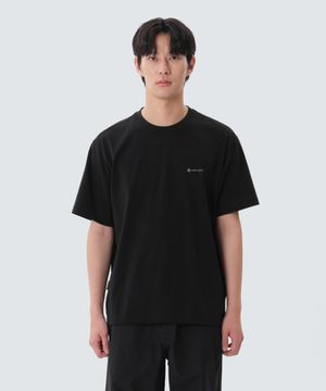 에어로쿨 스몰로고 반팔 티셔츠 (S25MUFTS76) Black