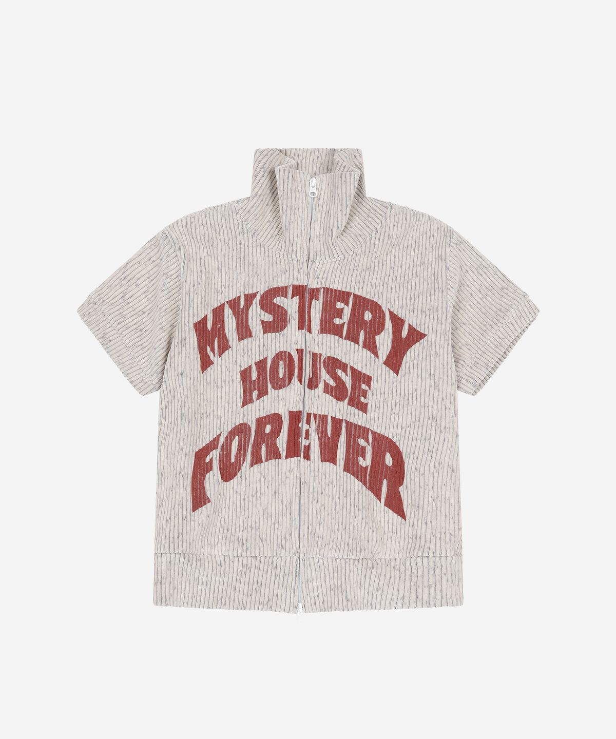 프라블럼올웨이즈(PROBLEMALLWAYS) Mystery House Forever Velvet Track Top Light Gray