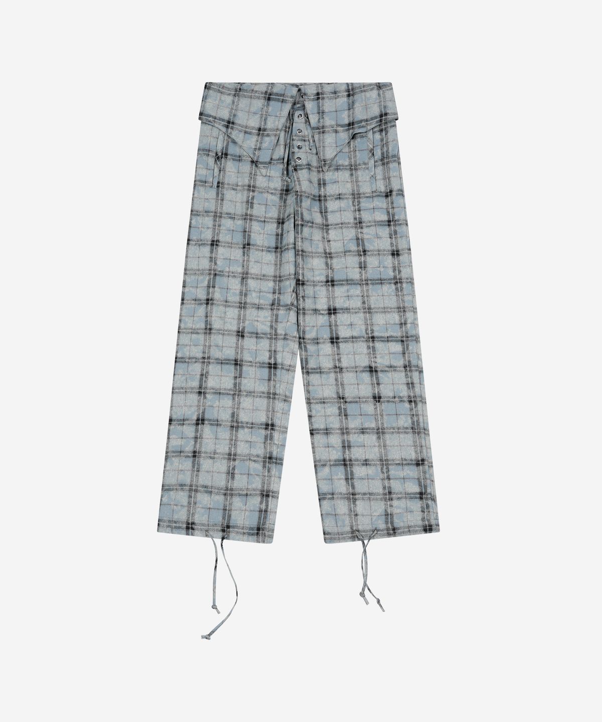프라블럼올웨이즈(PROBLEMALLWAYS) Rustic Check Shirt Pants Skyblue