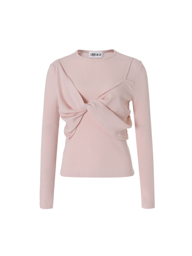 REGGELLO Twist Detail Top(레젤로)_LIGHT PINK