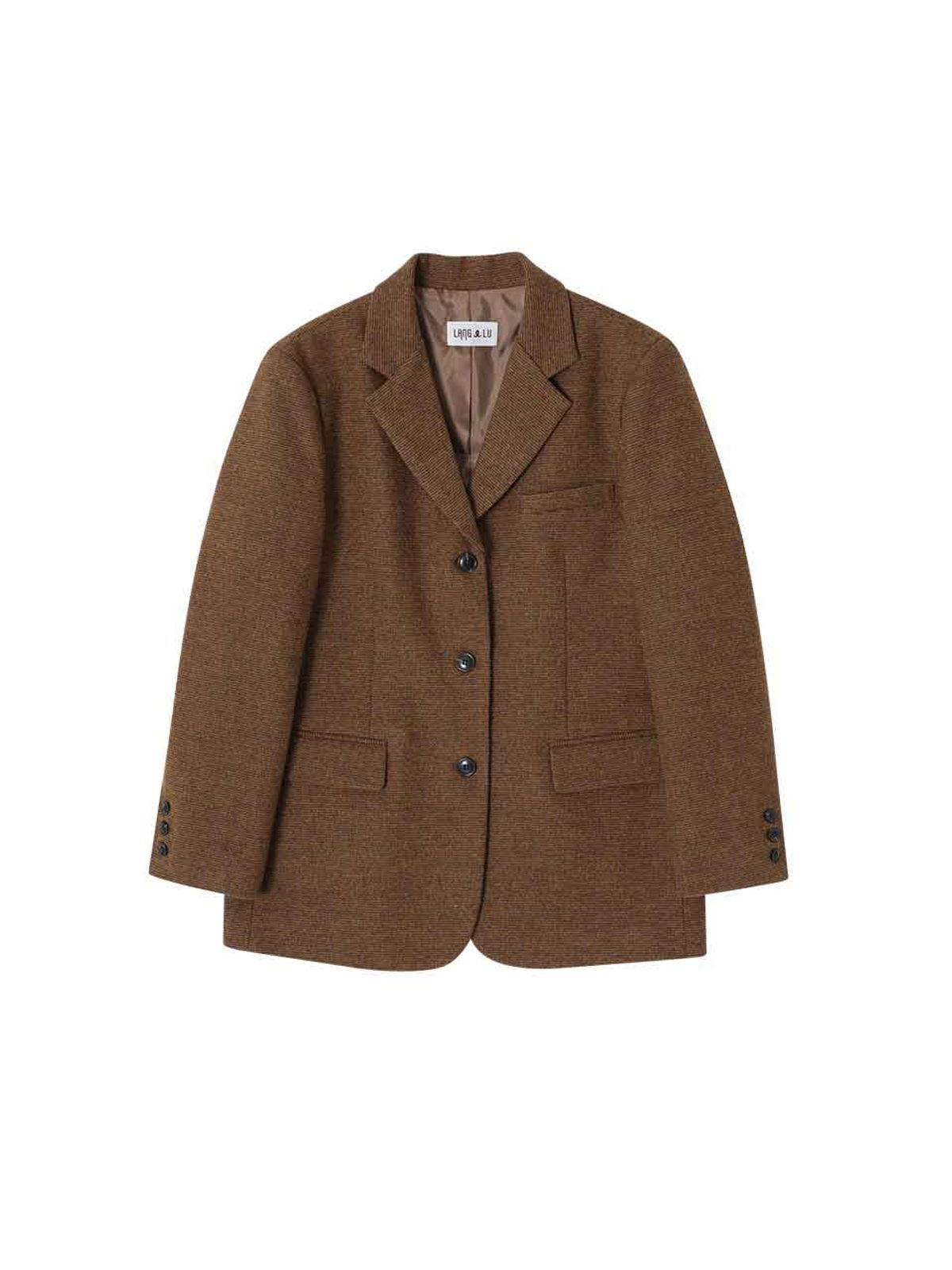 랭앤루(LANGNLU) LUCCA Wool Blazer(루카)_BROWN