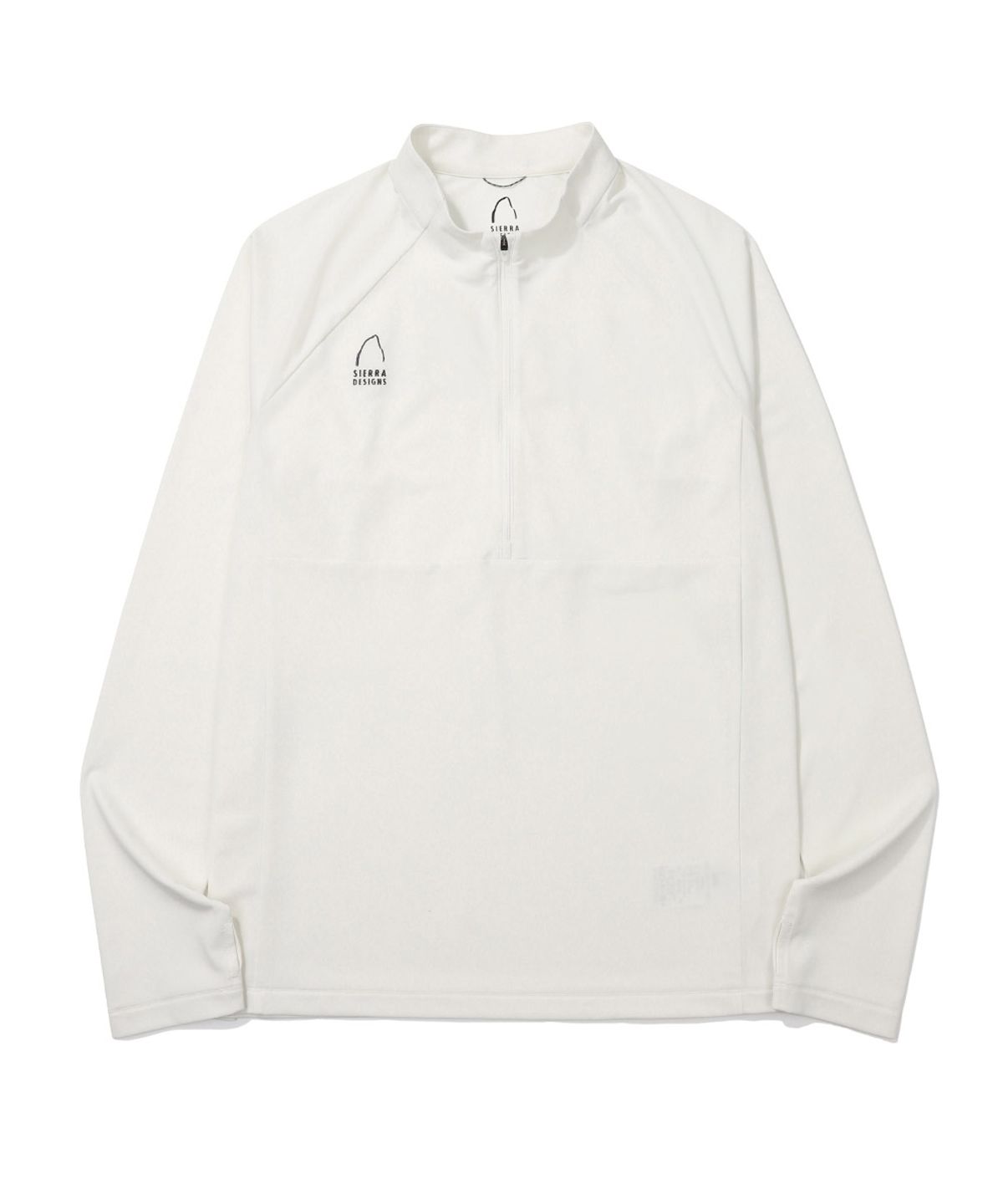 시에라디자인(SIERRA DESIGNS) 가브로(GABBRO) 하프집업 긴팔티 IVORY