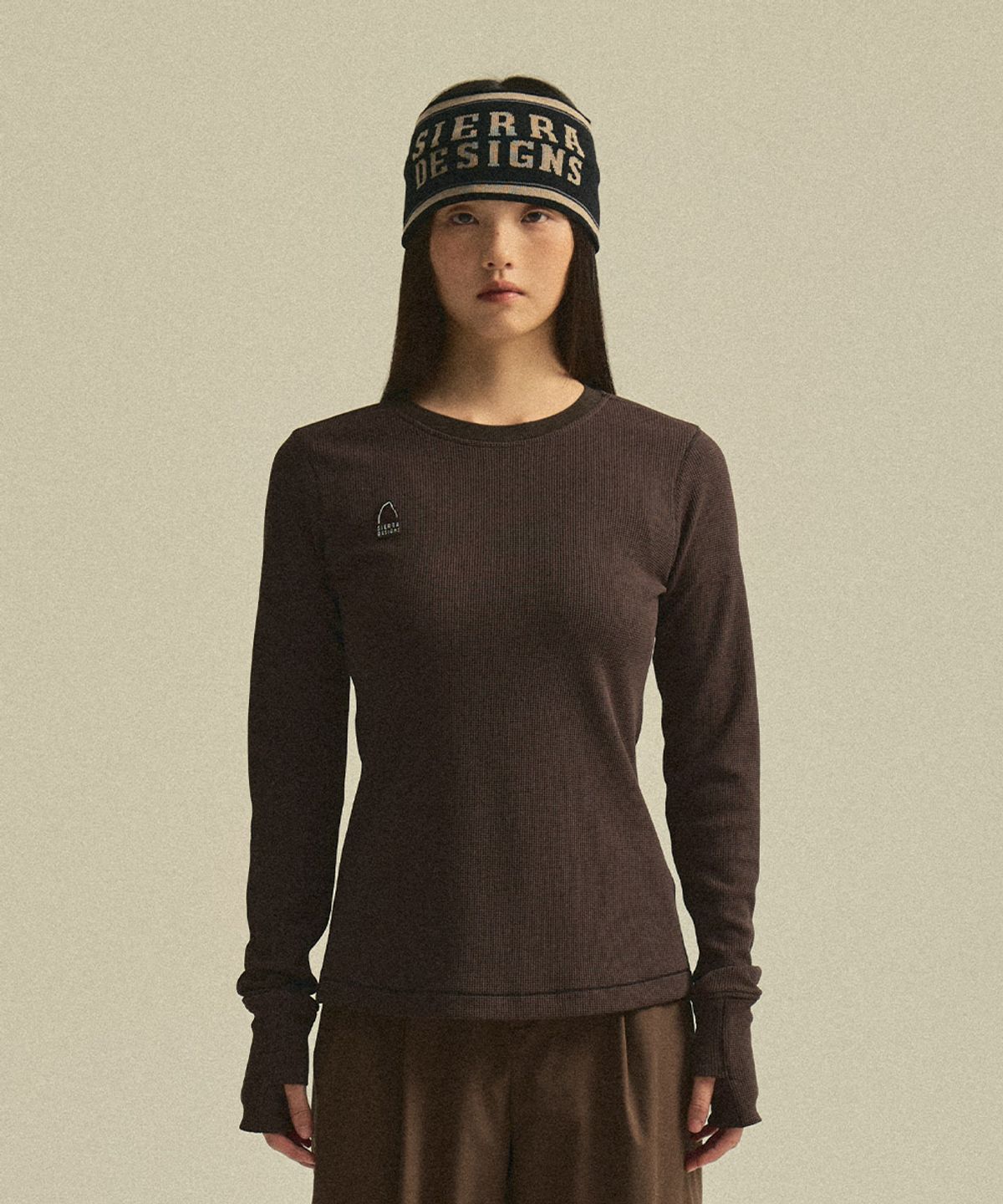 시에라디자인(SIERRA DESIGNS) W) 디오라이트(DIORITE) 오리지널 로고 긴팔티 BROWN