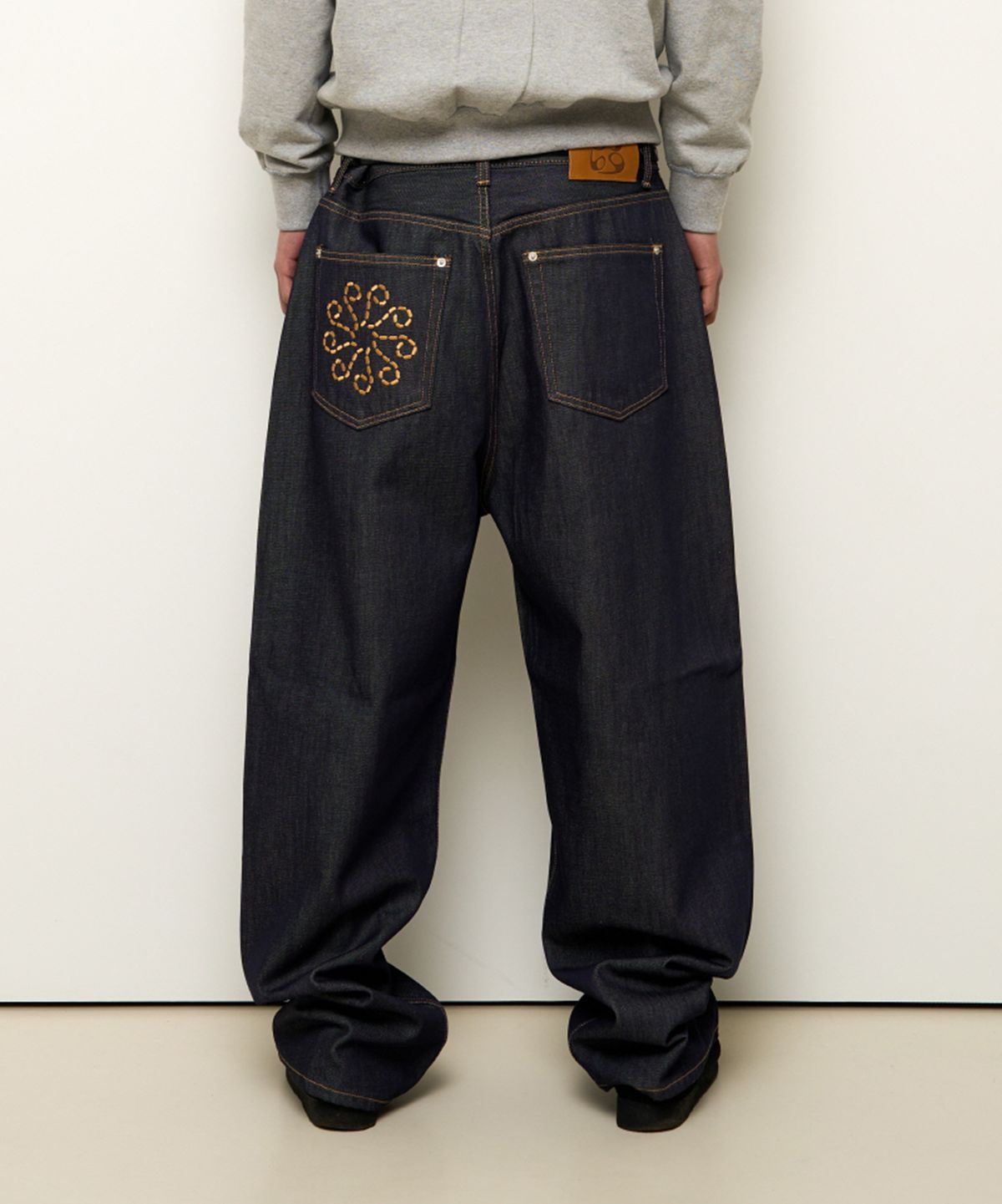 9999아카이브(9999ARCHIVE) Linking Wide Denim Pants