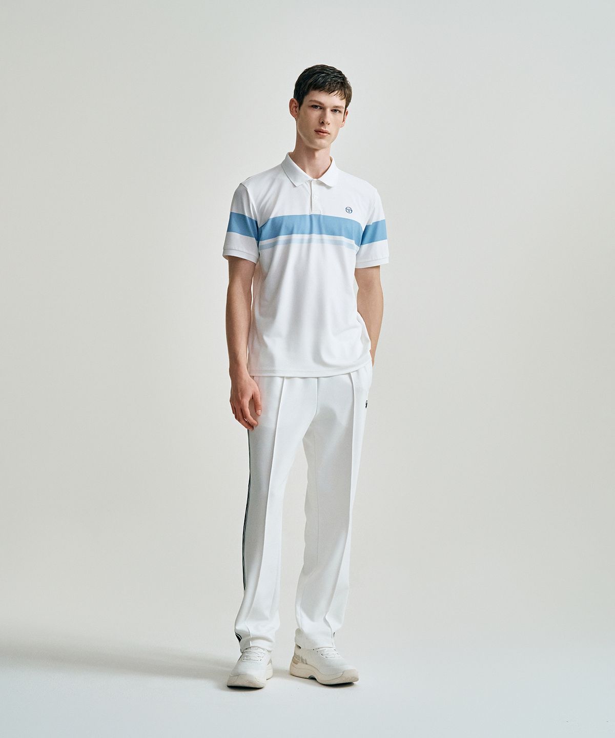 세르지오 타키니(SERGIO TACCHINI) M 레이프레쉬 다마린도 피케 반팔 티셔츠 (White)